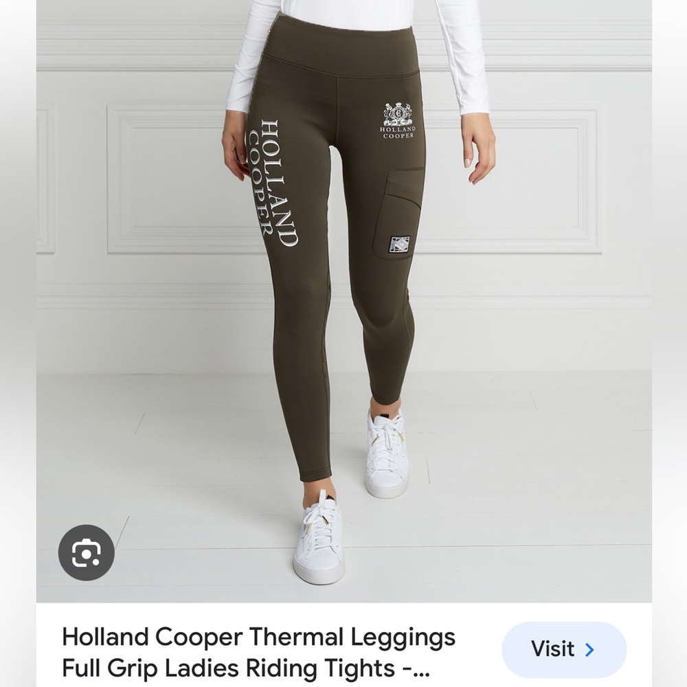 Holland cooper full grip thermal leggings riding